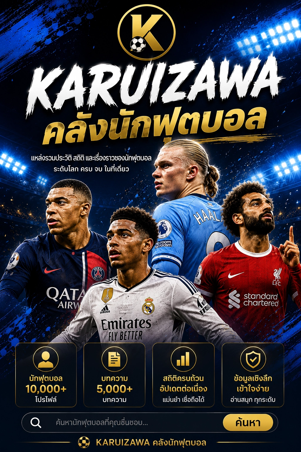Karuizawa คลังนักฟุตบอล แหล่งรวมประวัติ สถิติ และข้อมูลนักฟุตบอลระดับโลก